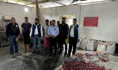 বগুড়ার ধুনটে বিএসটিআইয়ের অভিযান