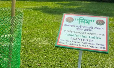 জিয়া উদ্যানে উত্তরাঞ্চল জাতীয়তাবাদী ফোরামের নিমগাছ রোপণ