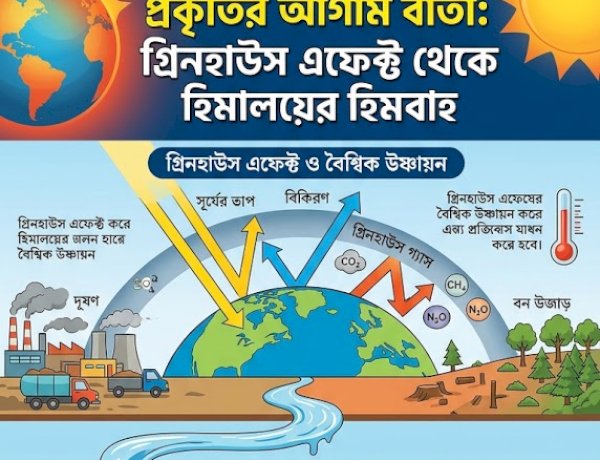 প্রকৃতির আগাম বার্তা: গ্রিনহাউস এফেক্ট থেকে হিমালয়ের হিমবাহ ভয়াবহ ভবিষ্যতের মুখোমুখি মানবজাতি