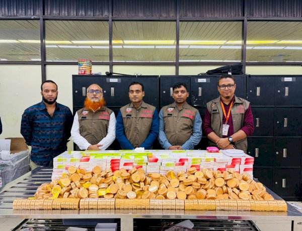 দুই বিমানবন্দরে স্বর্ণ জব্দ, মূল্য প্রায় দেড় কোটি টাকা