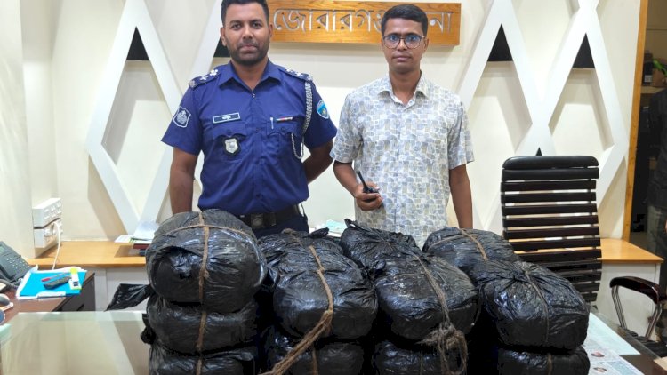 জোরারগঞ্জে প্রাইভেটকারে ৫০ কেজি গাঁজা উদ্ধার: পালিয়ে গেল ৪ মাদক কারবারি