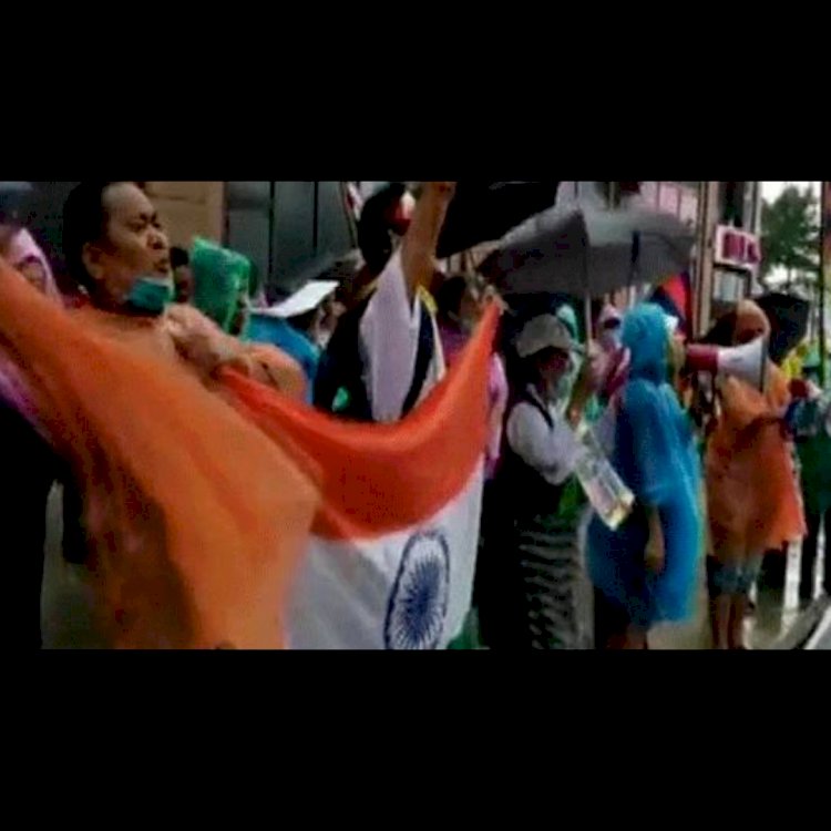 নিউ ইয়র্কে তিব্বতিদের চীনবিরোধী বিক্ষোভ