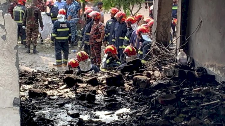 মাইলস্টোন স্কুলে বিমান বিধ্বস্তে নিহতের সংখ্যা ১৯ : ফায়ার সার্ভিস
