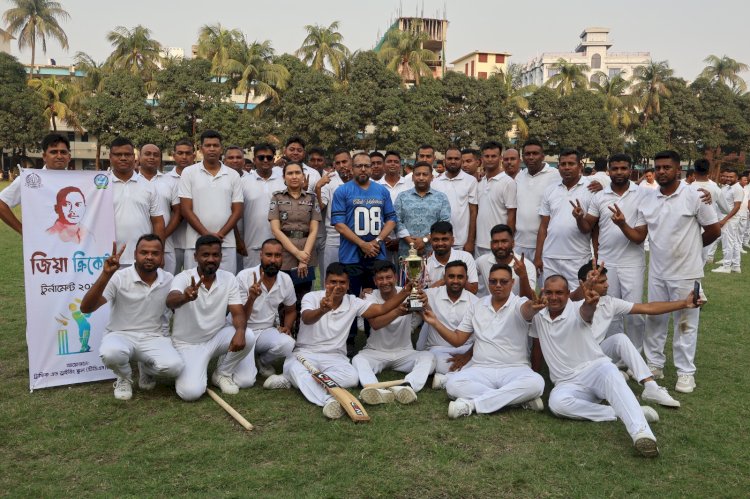 টিডিএসে দ্বিতীয়বার “জিয়া ক্রিকেট টুর্নামেন্ট” আয়োজন, চ্যাম্পিয়ন নবায়ন কোর্স দল