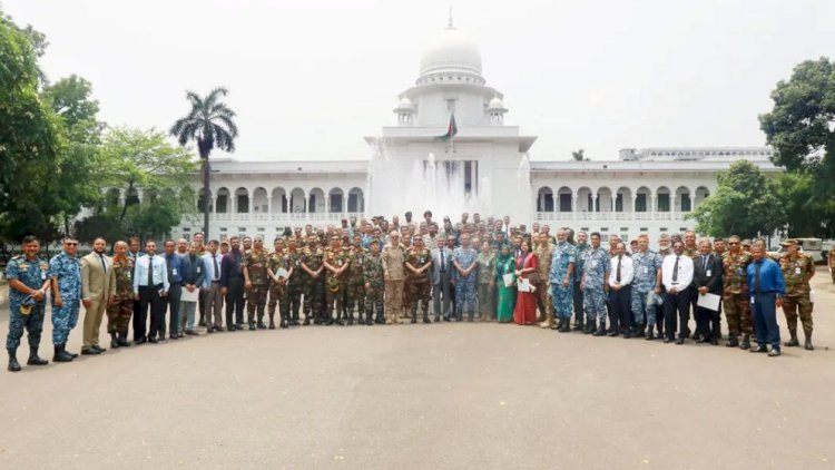 সুপ্রিম কোর্টে আন্তর্জাতিক সামরিক প্রতিনিধিদের পরিদর্শন, বিচার কার্যক্রমে সরাসরি অভিজ্ঞতা