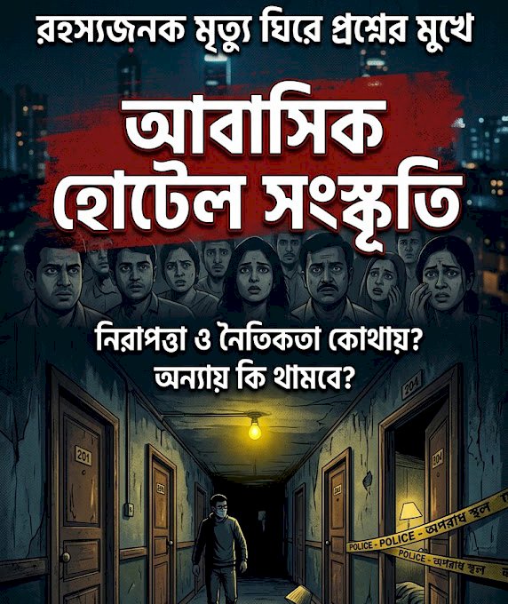 রহস্যজনক মৃত্যু ঘিরে প্রশ্নের মুখে আবাসিক হোটেল সংস্কৃতি
