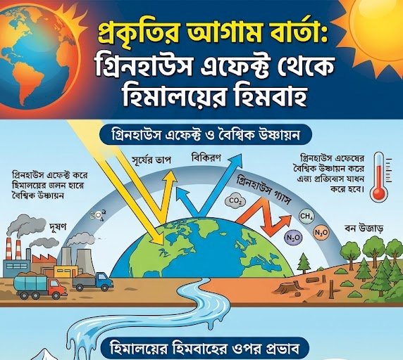 প্রকৃতির আগাম বার্তা: গ্রিনহাউস এফেক্ট থেকে হিমালয়ের হিমবাহ ভয়াবহ ভবিষ্যতের মুখোমুখি মানবজাতি